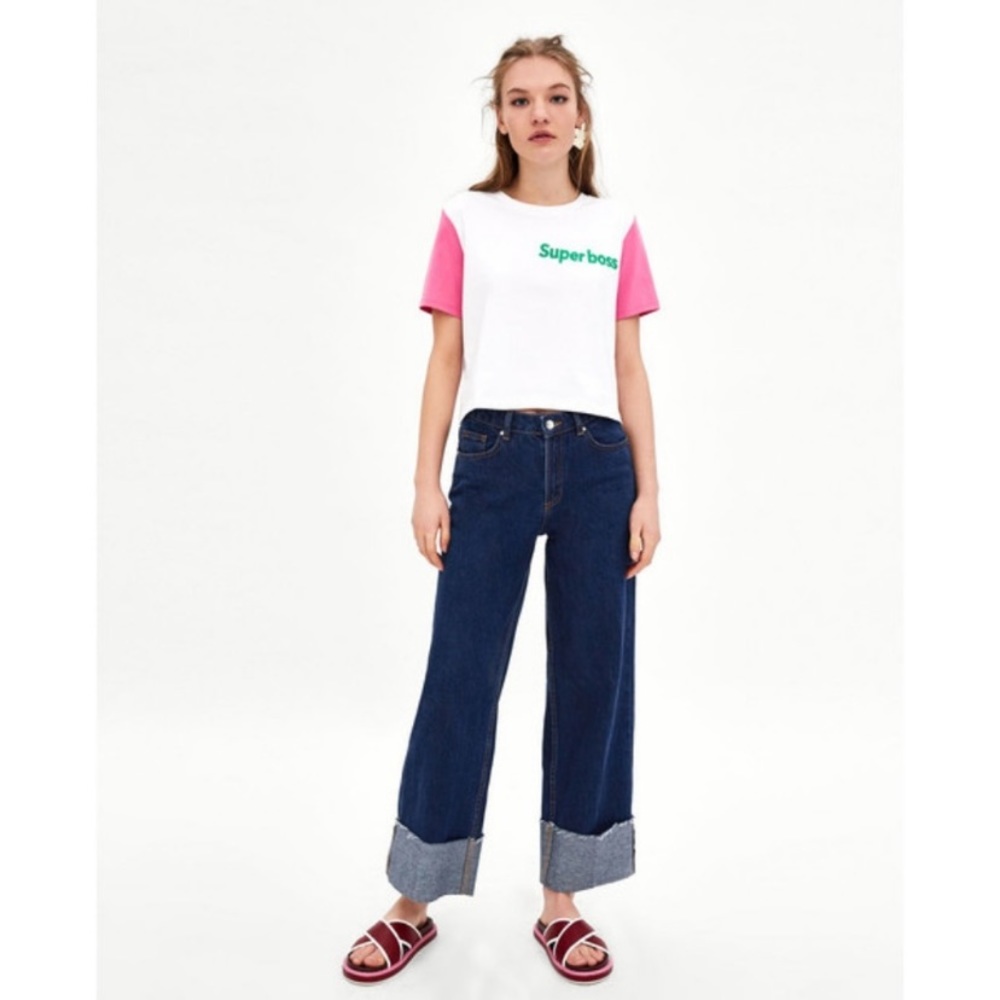 Zara Size S, Super Boss Tee